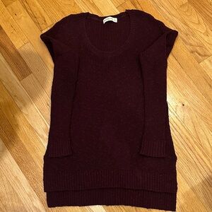 Abercrombie & Fitch Deep Burgundy Crew Neck Sweater